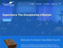Tablet Screenshot of desertviewbible.org